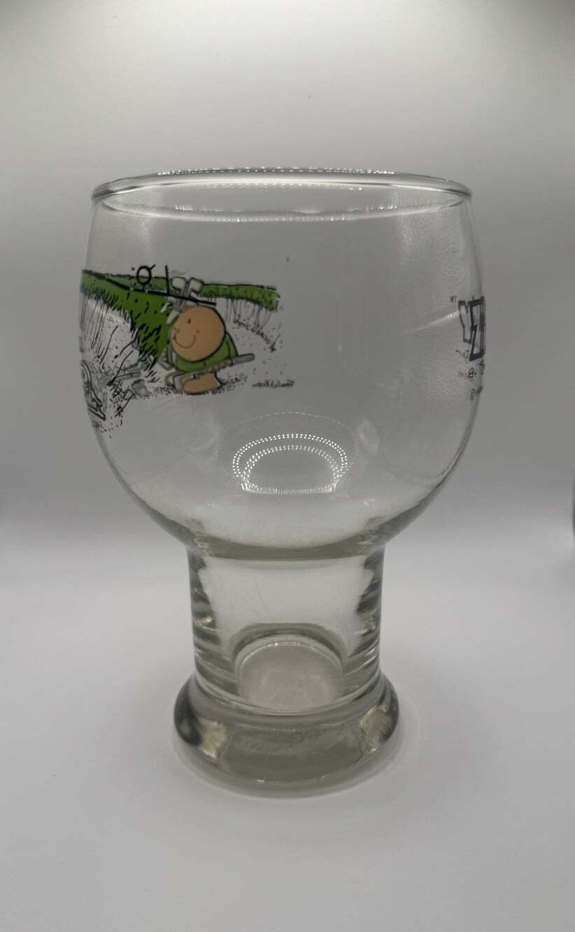 1973 Ziggy Tom Wilson Glass Goblet Vintage Cartoon Character Drinking Glass